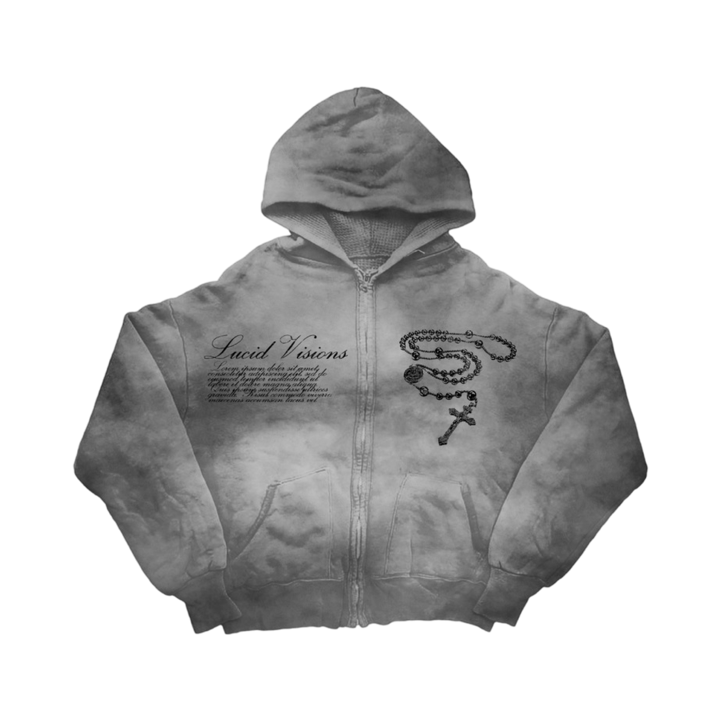 BLESSED ZIP UP HOODIE