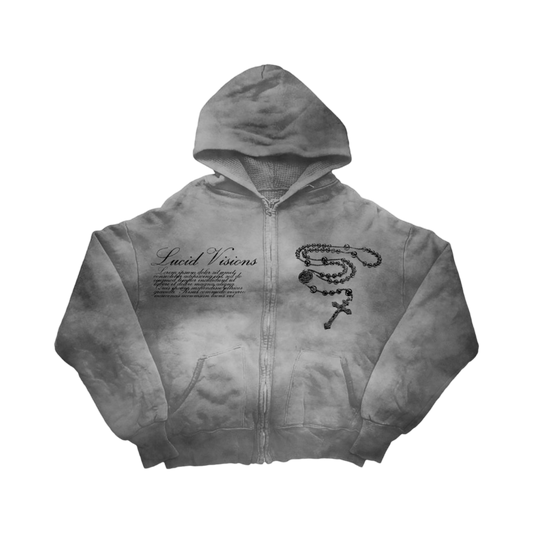 BLESSED ZIP UP HOODIE